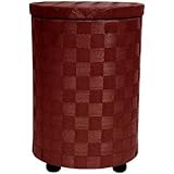 Oriental Furniture 26 Natural Fiber Laundry Hamper - Mahogany [並行輸入品]