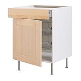 IKEA(イケア) FAKTUM イェデル バーチ 40 cm 79833334 ベースキャビネット ワイヤーバスケット/ 引き出し/扉 付、イェデル バーチ