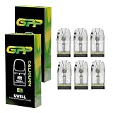 【2箱】ユーウェル GPP カートリッジ for 電子タバコ カリバーン G5/G5 LITE SE/G5 KOKO/ G4/G4 MINI/G3 Pro/G3 LITE/G3/GK3 TENET/GK3 ベイプ 正規品 ニコチンなしリキッドなし (0.9ohm (6pcs))