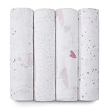 aden + anais Classic Muslin Swaddle Blanket 4 Pack, Lovely by aden + anais [並行輸入品]