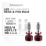 【Amazon.co.jp限定】VALENTI ヴァレンティLED ヘッド フォグバルブ HB3/4/H8/9/11/16/HIR 6500K/6000K/3800K/2800K 8000lm