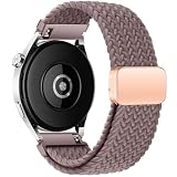 時計バンド22mm に対応Huawei Watch GT6 Pro/GT6/GT5/GT4/GT3 46mm、クイックリリース、スマートウォッチベルト22mm 対応Amazfit Watch Bip 6/5/GTR 4/Garmin Venu4 45mm、磁気バックル付き、ナイロン交換用時計ベルト22ミリ