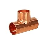 Everflow Supplies ccrt2518 C X C X C Reducing T継手withはんだカップfor銅パイプ、1 / 4 " x 1 / 8 " x 1 / 8 "