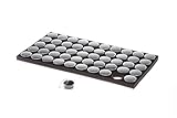 SE GJ830BK Clear Round Display Boxes with Snap-On Lids & Black Foam Fillers (Pack of 50) [並行輸入品]
