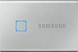 Samsung T7 TouchポータブルSSD 1TB、最大1050MB/秒、USB 3.2外付けソリッドステートドライブ + 2moのAdobe CC Photography(MU-PC1T0S/WW)、シルバー。