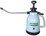 FA07-4130 プレッシャー式噴霧器ハンディタイプ・ショートノズルシースルー 1L単頭式 25cm付&安全保護対策セット
