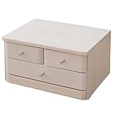 山善(YAMAZEN) 木製 書類 引き出し ミニチェスト A4対応(2段) ホワイトウォッシュ HMC-2.3(WW)A4