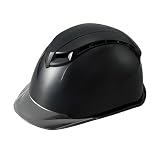 加賀産業/シールドヘルメット/KGS-S00 KAGA-Shield 通気孔なし カードホルダなし 帽体色×TOP×ひさし：ブラック×ブラック×Sグレイ 品番：KGS-S00