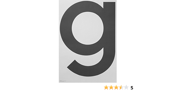 Amazon Co Jp Playtype アルファベット ポスター アートプリント 70 100cm Grey G ホーム キッチン