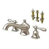 Aqueous KT-140BV2BN Teapot Roman Tub Kit with Rough-in Valve, Brushed Nickel [並行輸入品]