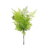 Vosarea 人工シダの葉　緑の植物　偽の緑の植物　プラスチック　潅木植物　屋内の家庭の庭のオフィスベランダのウェディングの装飾　2本