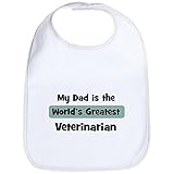 CafePress Worlds Greatest Veterinarian Bib - Standard Cloud White by CafePress