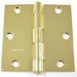 3.5 " X 3.5 " x2.2 mm住宅用Lifetime真鍮仕上げスチール製ヒンジSquareコーナー