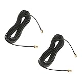 Fenteer 交換性　便利性　高性能　安定性　2点セット　9ｍ　RP-SMA（逆極性SMA）延長ケーブル　Wifi ワイヤレス ルータ用　