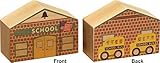 【米国正規商品・並行輸入】ネームトレイン 木製おもちゃ NameTrain School 学校
