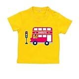 BabyChips ロンドンバス(名入れ半袖ベビーTシャツ) 150 デイジー