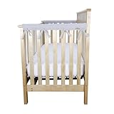 Trend Lab Fleece CribWrap Rail Covers for Crib Sides (Set of 2), Gray, Narrow by Trend Lab [並行輸入品]