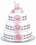Bloomers Baby Diaper Cake Modern Pink Mums 3-Tier by Bloomers Baby [並行輸入品]
