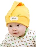 Fairyjp　ベビー寝るキャップ　犬柄新生児睡眠帽子　キッズナイト帽子　子供無地日焼け防止キャップ　紫外線対策アウトドアハット