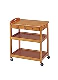キッチン収納 収納ワゴン キャスター キッチンワゴン ブラウン