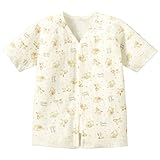 コンビミニ あったかワンタッチ肌着(どうぶつ) 60～70 オフホワイト