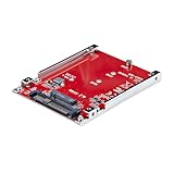 StarTech.com M.2 - U.3変換アダプター／M.2 NVMe SSD対応／PCIe M.2ドライブ - 2.5インチ U.3（SFF-TA-1001）ホストコンバーター／2.5インチSSDフォームファクタ 変換カード 1M25-U3-M2-ADAPTER