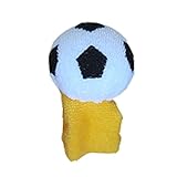 サッカーボール　ガラガラ　　日本製(イエロー)