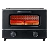 simplus トースター 1200W 4枚焼き 80℃～230℃ タイマー付き 温度無段階調整 簡単手入れ コンパクト SP-TF01 (4枚焼き/ブラック)