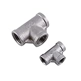 ステンレススチールss 304ティー3ウェイめねじパイプ継手抗腐食ツール(1/4 "37ミリメートルと1/2" 52ミリメートルオプション)-37mm