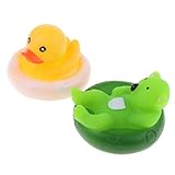 Fenteer 全6点　ビニール製　動物モデル　赤ちゃん　贈り物　お風呂　おもちゃ　ミニ　浮動動物おもちゃ