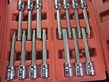 14pc Ate Pro 3 / 8 "ドライブメトリックSAE ~ ~ Extra Long 4 – 1 / 2 "シャンク六角ビットソケットセット