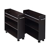 JKプラン クローゼット収納庫 コミックラック（2個組み） ダークブラウン SGT-0091-DB