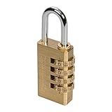 Silverline 360848 Cadenas à code en laiton 4 chiffres