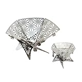 S'more(スモア) 和柄組立焚き火台(Sサイズ)焚き火台 コンパクト 組み立て キャンプ バーベキュー シルバー