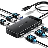 Lemorele ドッキングステーション USB Cハブ ディスプレイ×3 6-in-1 2024年アップグレード Lemorele USB C-Dock HDMIアダプター×2 4K 3 USB 3.0/2.0 PD 100W Windows MacBook Dell HP Surface