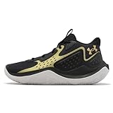 [UNDER ARMOUR] (アンダーアーマー) ジェット 23 メンズ バスケットボール シューズ Jet 23 Black Metallic Gold Men Basketball Shoes 3026634001, 27.0 cm [並行輸入品]