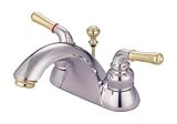 Kingston Brass KB2624 Two Handle 4 in. Centerset Lavatory Faucet with Retail Pop-up