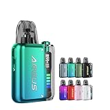 【MTL& RDL向け】電子タバコ Argus P2 Pod Kit ブープー オーガスP2 ベイプ vape スターターキット ポッド型 最大30W 0.54インチ画面 PD急速充電 水蒸気タバコ でんしたばこ 節煙 減煙 コンパクト 充電式KIT ニコチンなし 正規品 (ネオンブルー)