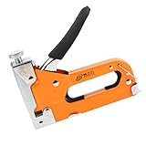 Perfk ハンディタッカー　3 In 1　替針(ステープル)200本付き　高強度冷延鋼およびPVC材質　全4種類 - デフォルトで200個のステープル