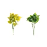 Dovewill 人工葉　造花　人工植物　インテリア　デコレーション　自然　気分転換　4点セット