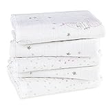 aden + anais エイデン アンド アネイ MUSLIN HANKY モスリンハンカチ 5枚組｜ワンサイズ　7551ラブリー