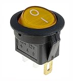 ボート12V ON / OFFラウンドロッカースイッチ+防水スプラッシュカバー車のダッシュボード