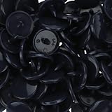 100 Glossy Dark Navy (B2) Round KAM Plastic Resin Snaps Craft Baby Bib Cloth Diaper by KAM [並行輸入品]