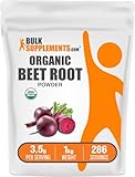 BulkSupplements.com Organic Beet Root Powder - Beet Powder Organic, Beetroot Supplement - Superfood Supplement, Vegan & Gluten Free - 3500mg per Serving, 1kg (2.2 lbs) (Pack of 1)
