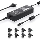 (10 in 1) 変換プラグ 汎用電源アダプター 90W, 90W ACアダプター 出力電圧: DC 18.5V 19V 19.5V 20V 対応 Lenovo レノボ Toshiba 19V HP 万能電源 電源アダプター Series