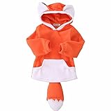 Burning Go　ベビー服 パーカー フード付き 子供服 キツネト レーナー パーカー スウェット ルームウェア 出産お祝い ポッケト付き 赤ちゃん 女の子 ベビー うさぎ模様 耳付き 柔らかい 