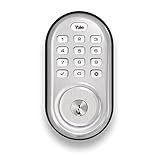 Yale Security YRD210-NR-619 Real Living Electronic Push Button Deadbolt, Fully Motorized with 25-Use