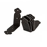 uxcell 棚受け　90度L型コーナー　アングル　ブラケット　直角4穴ブラケット　4.5cmX 4.5cmX 2cm　8個セット