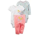 カーターズ（Carter's）女の子用フラワーロンパース＆パンツ3点セット 24months