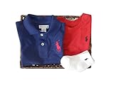 ラルフローレンの子供服　POLO　RALPHLAUREN　ベビー　出産お祝いセット（長袖）　男の子　８０ｃｍ [並行輸入品]